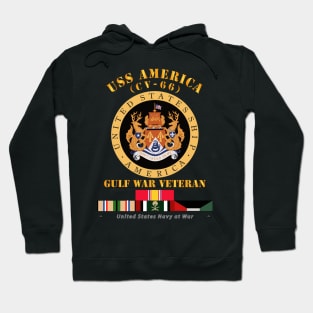 USS America (CV-66) - Gulf War Vet w Gulf  War SVC Hoodie